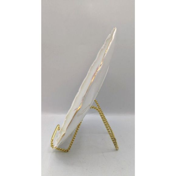 Vintage Royal Kent 8" Fine Bone China Plate Pink Peony Flower 24KG Trim England - Picture 5 of 8